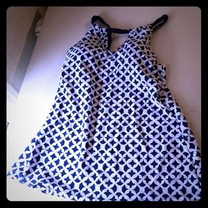 Tankini top with briefs bottoms, never worn